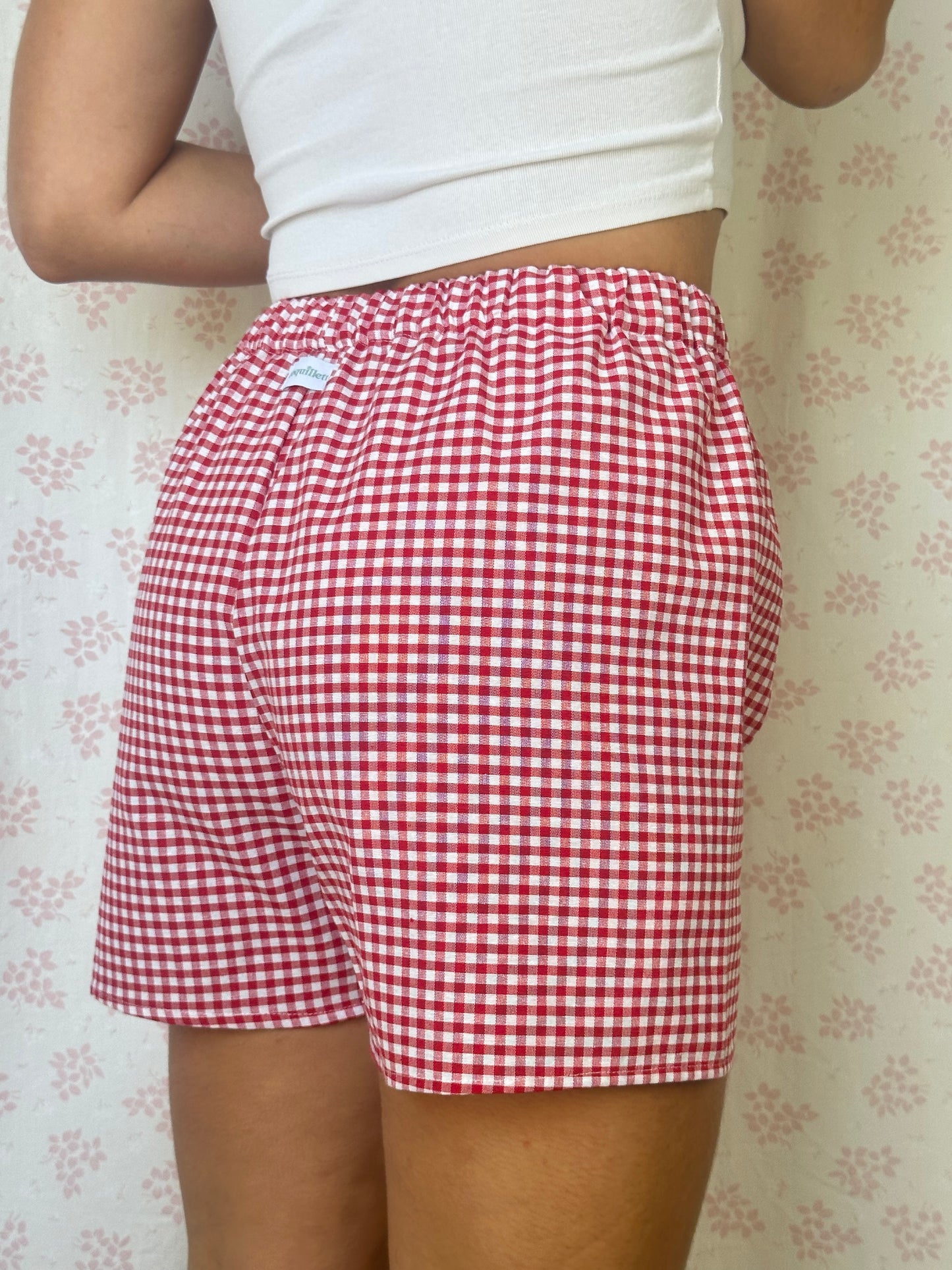 Short Vichy Rouge