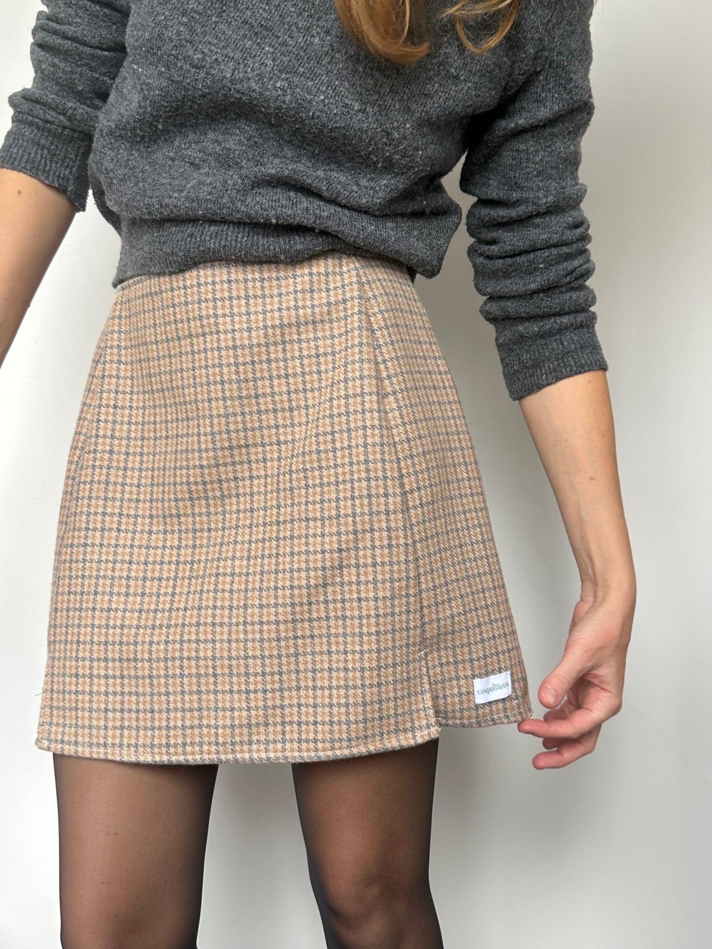 Jupe Pieds de poules T34