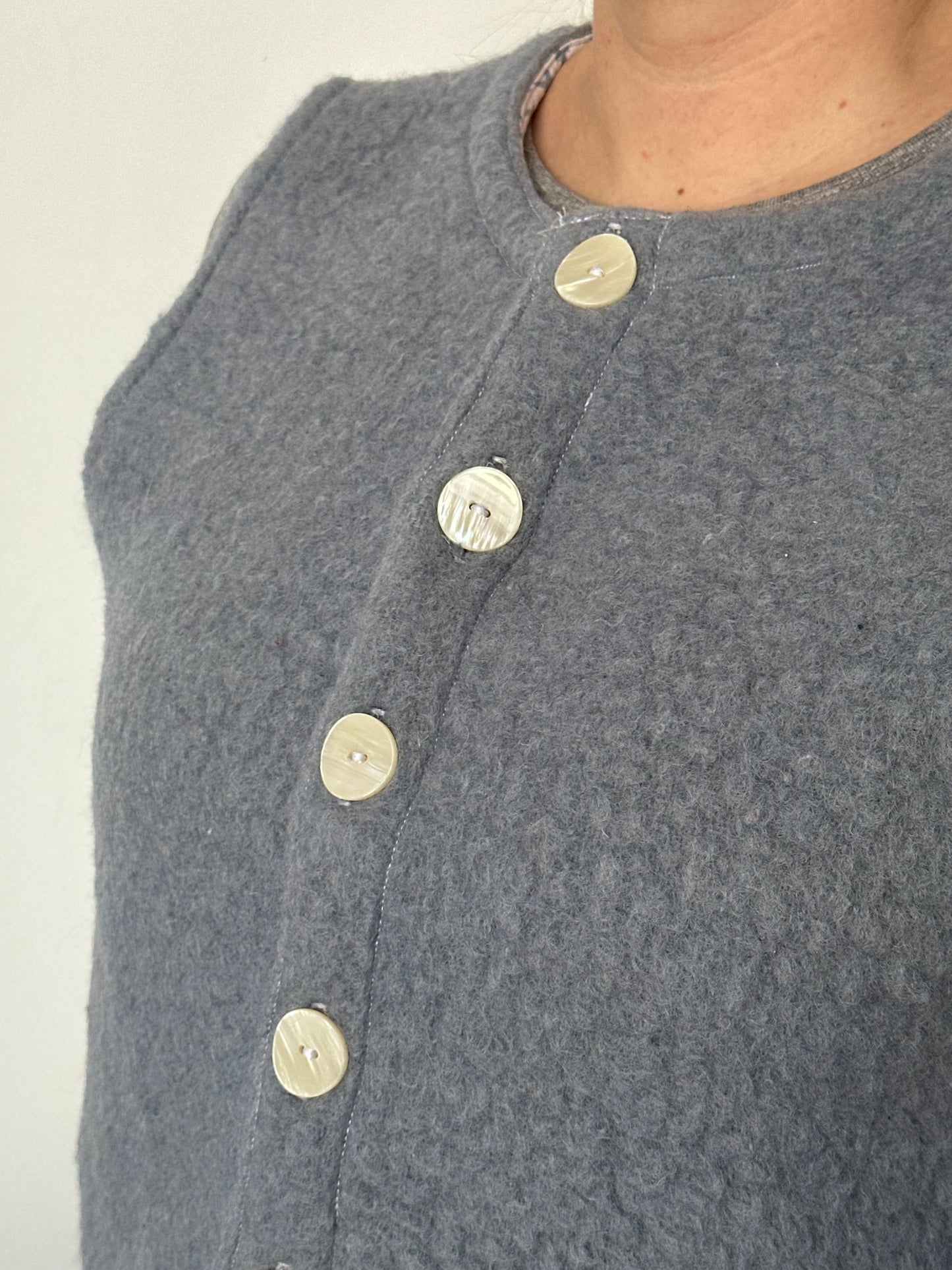 Gilet Bouton Bleu T40