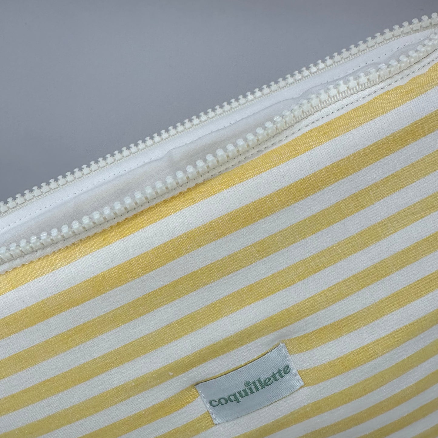 Grande Pochette Rayé Jaune