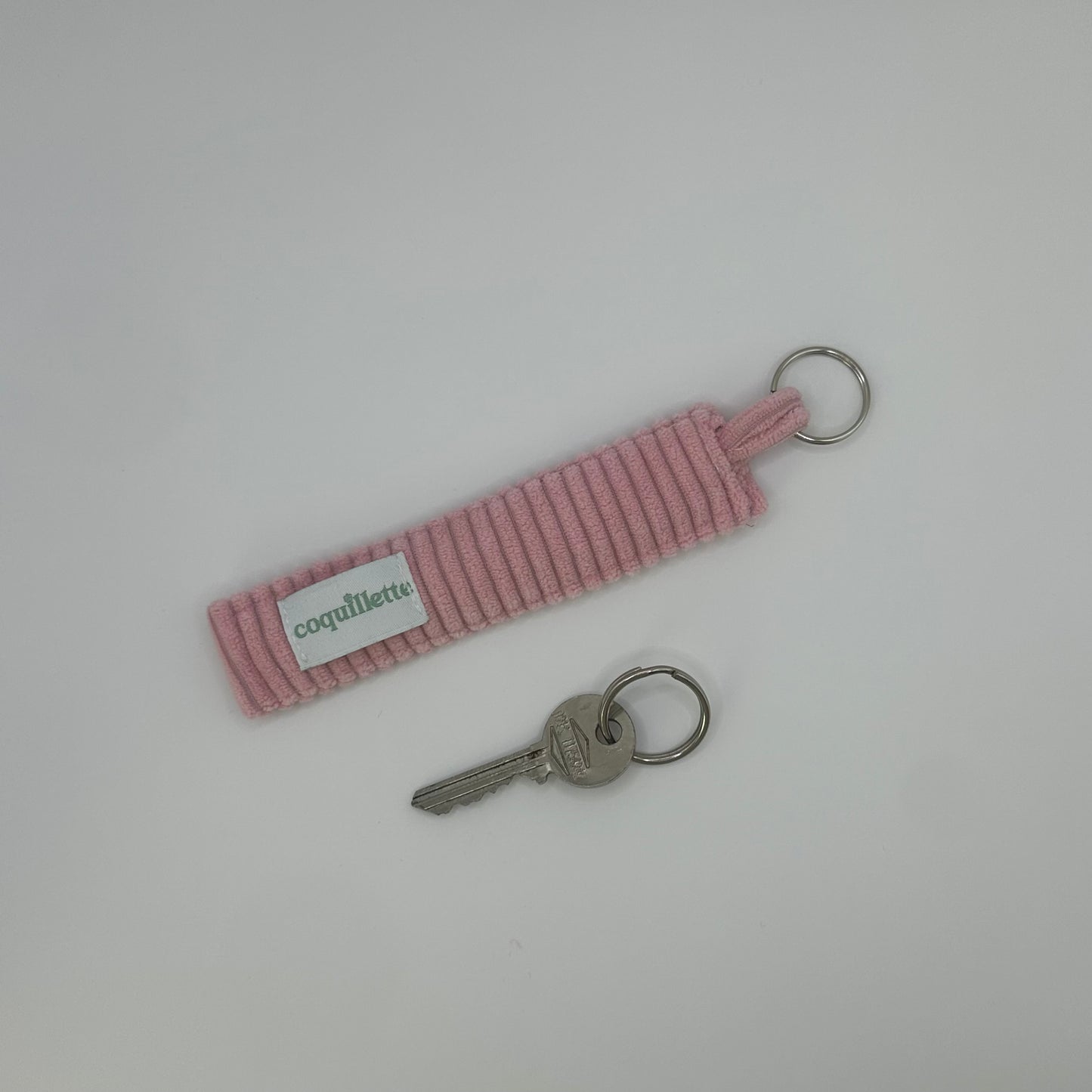 Porte Clé Côtelé Rose
