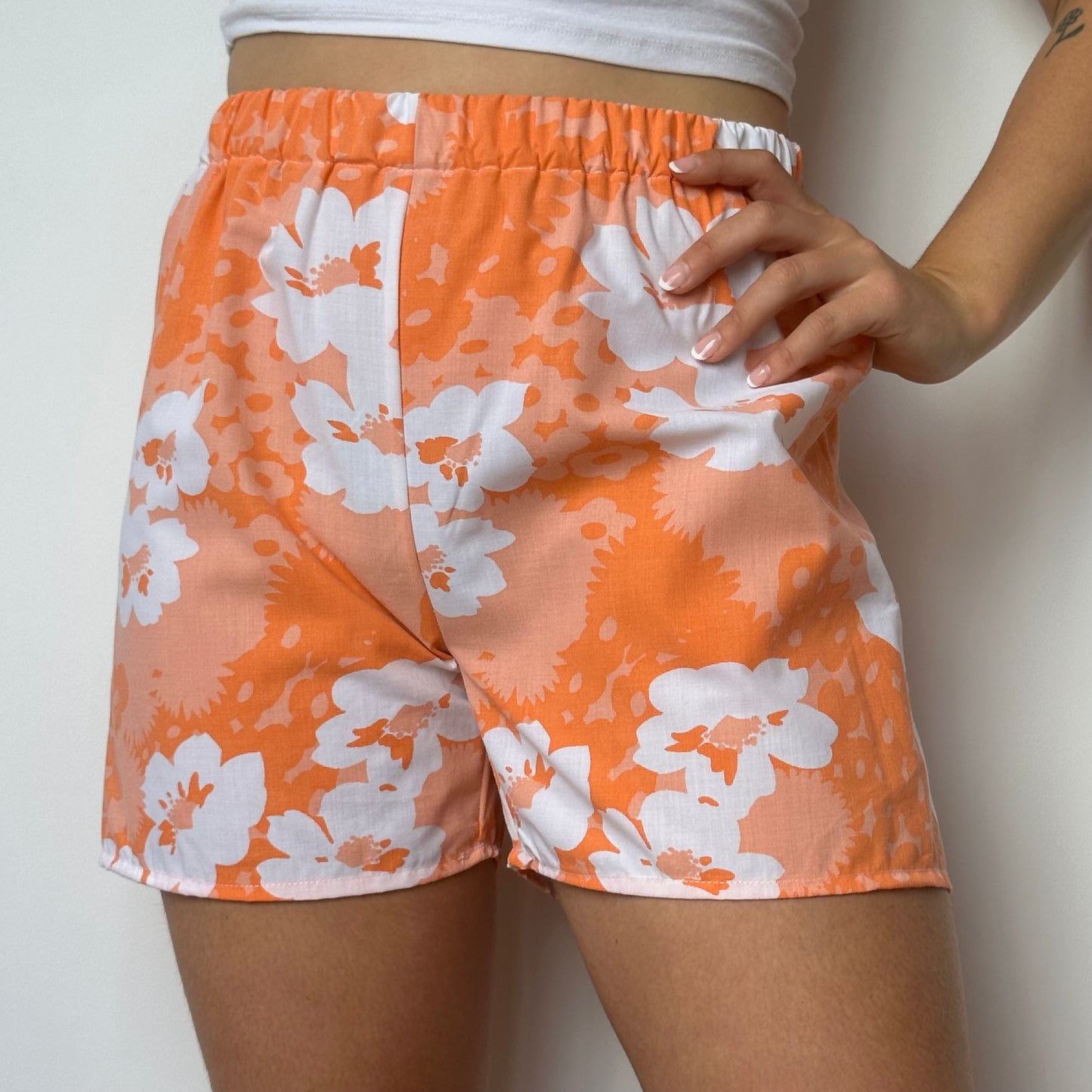 Short Orange Fleurs