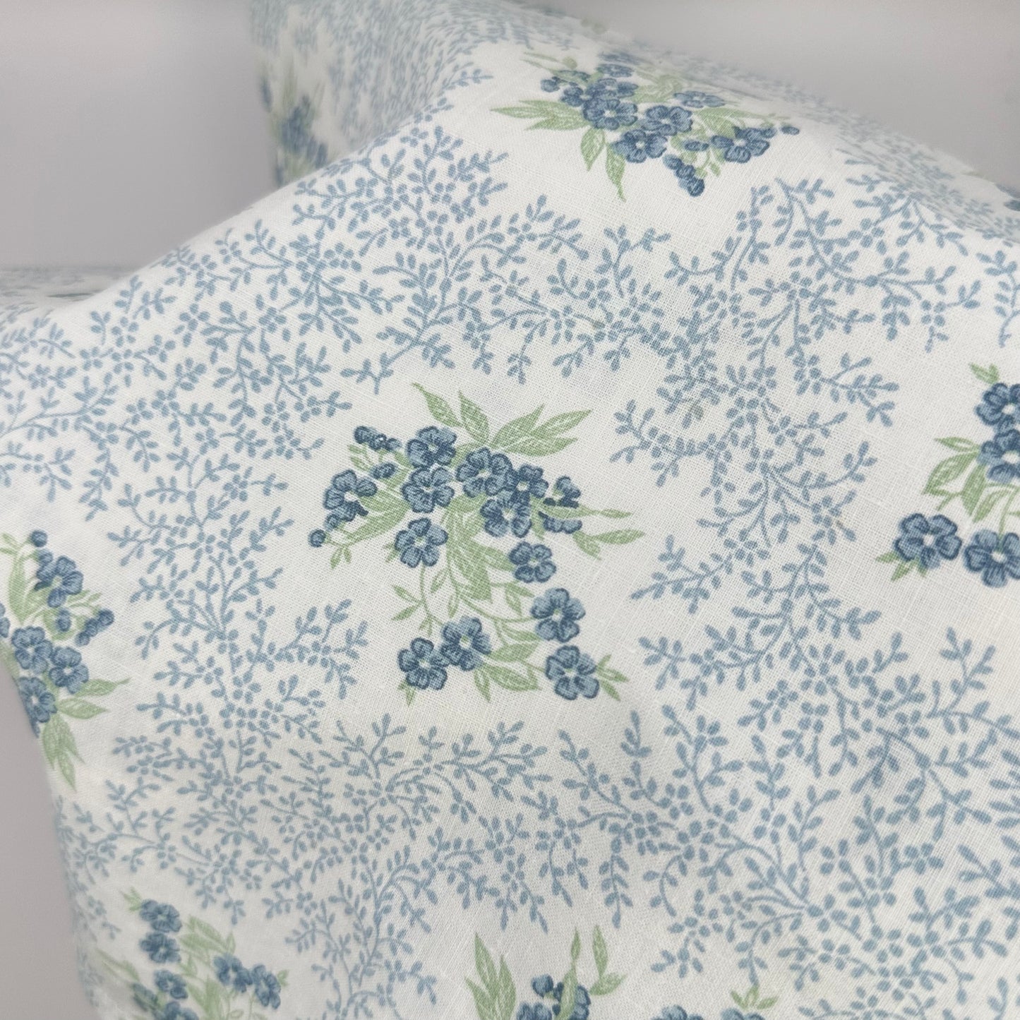 Grand Foulard Fleurs Bleu