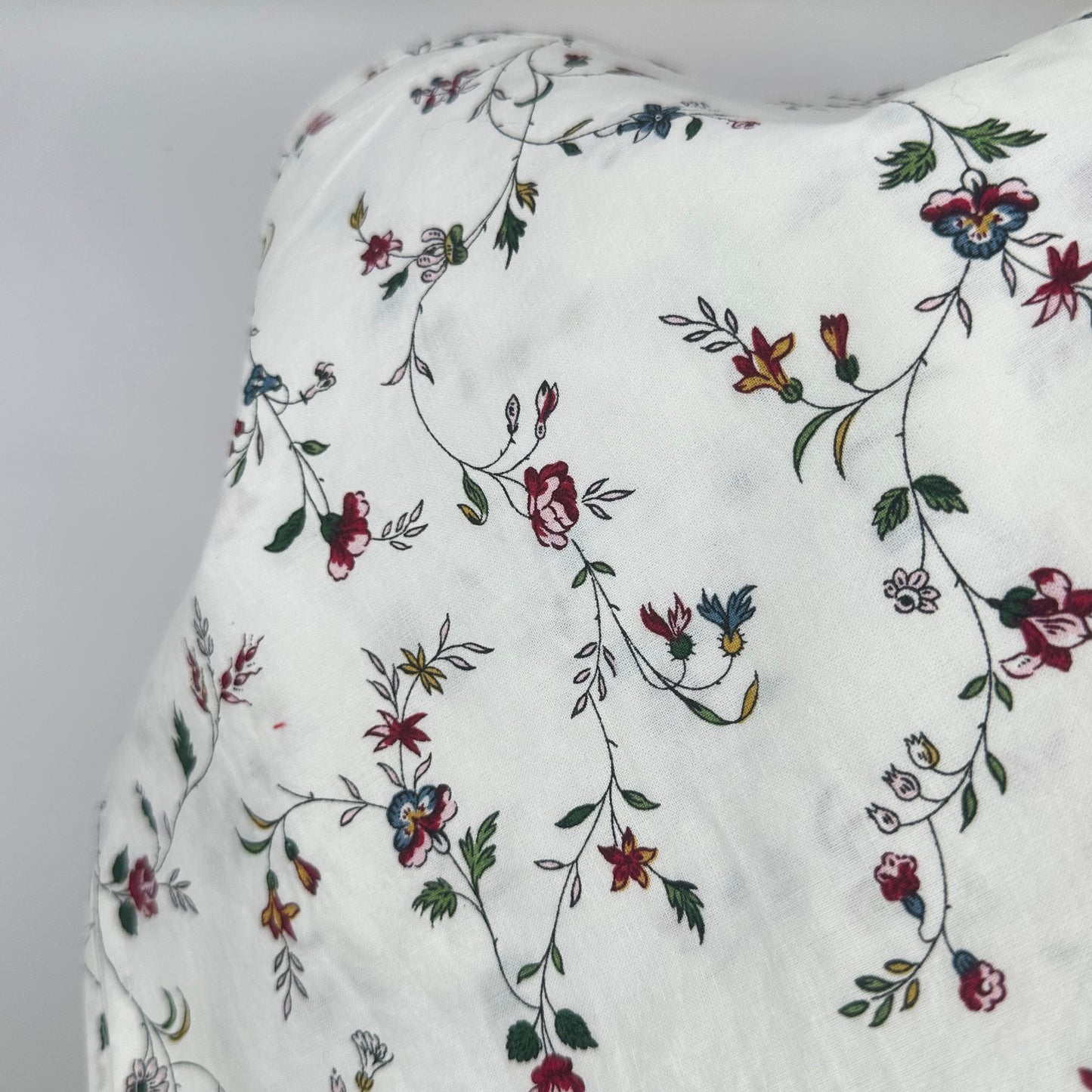 Grand Foulard Fleurs Rouge