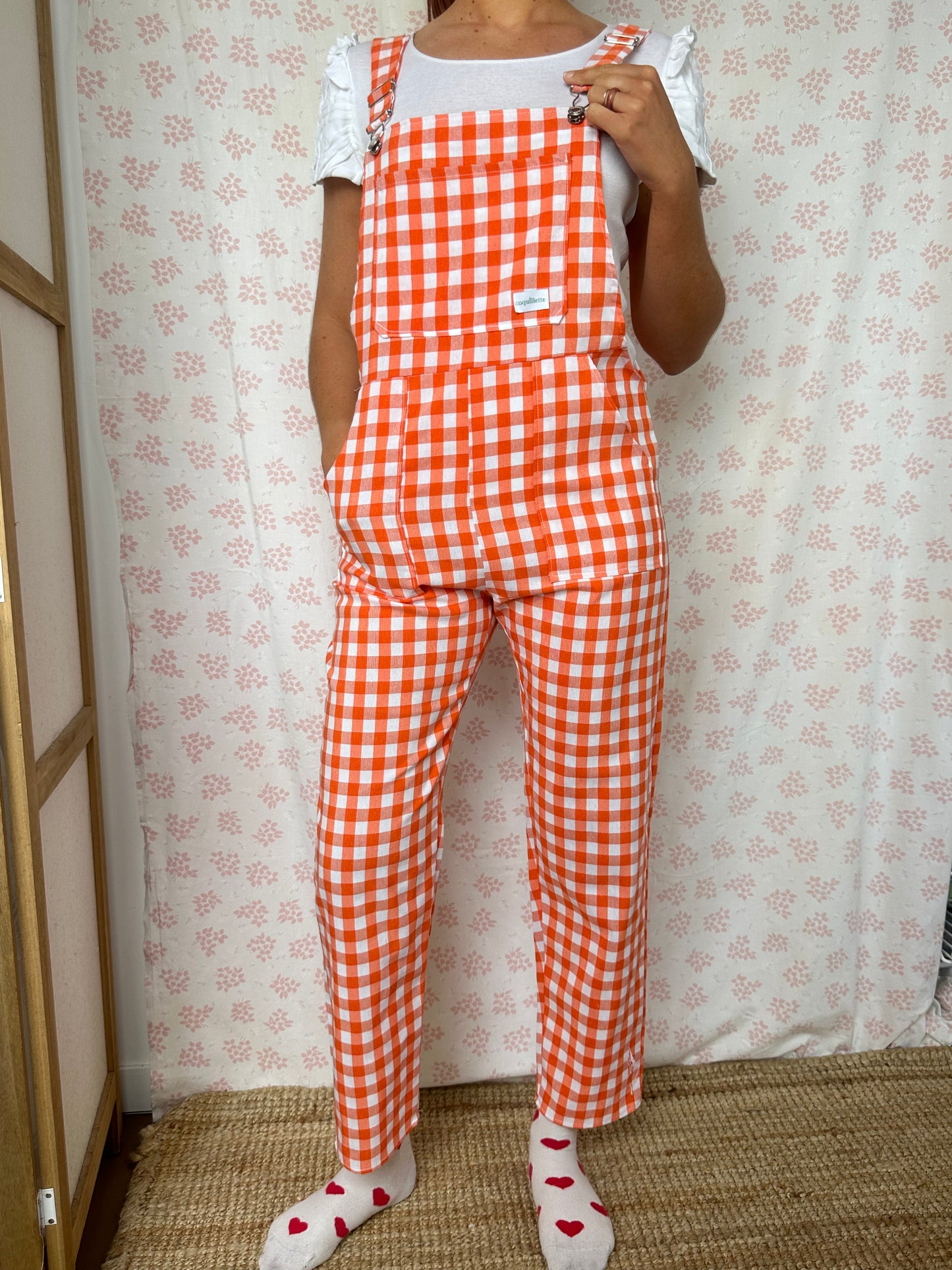 Salopette Vichy Orange