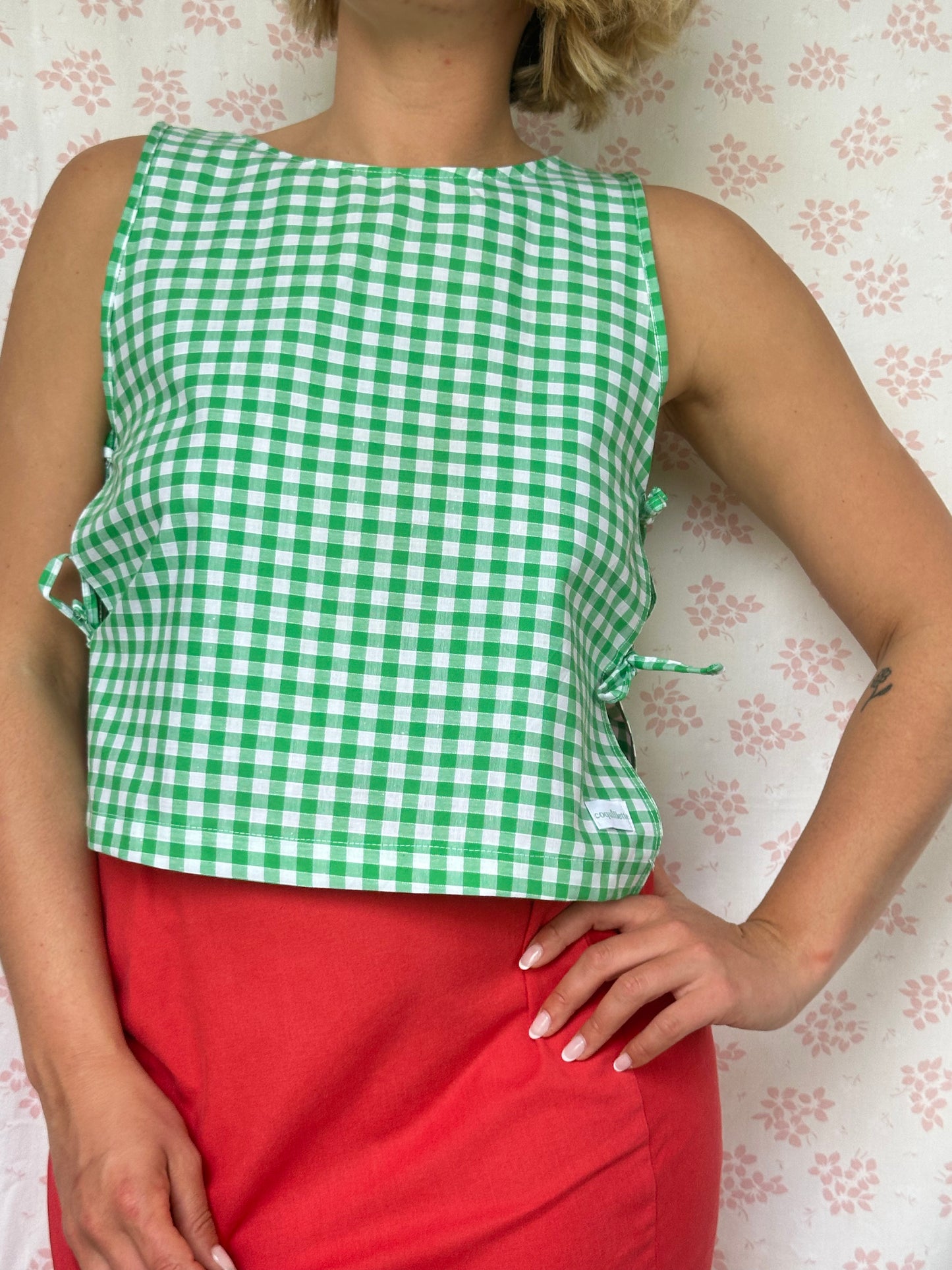 Haut Noeud Vichy Vert