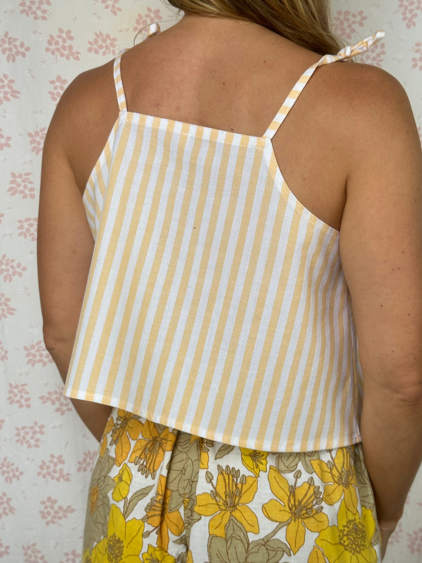 Top Rayé Jaune