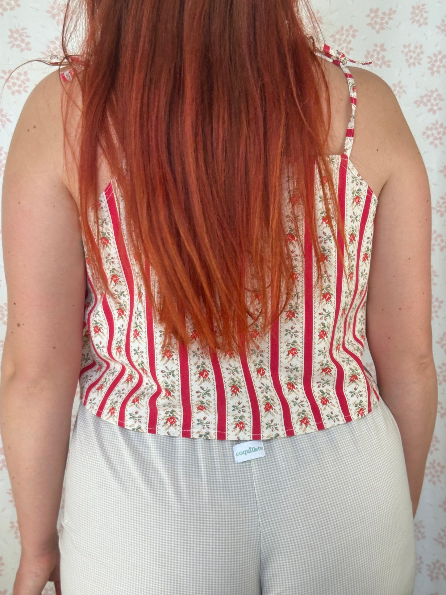 Top Rayé Rouge