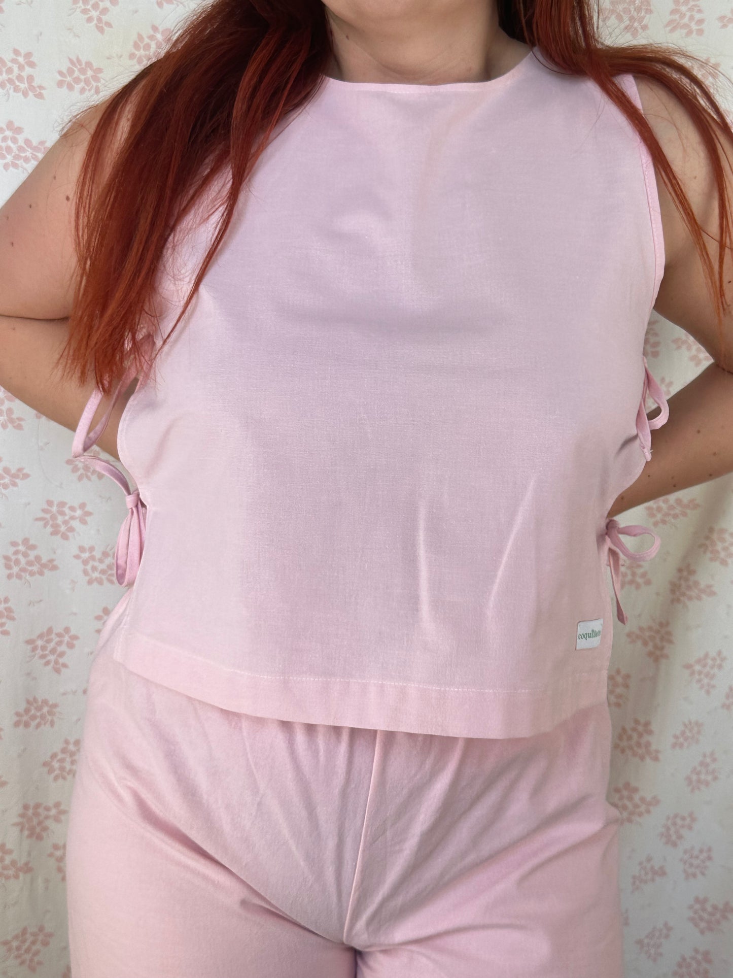 Haut Noeud Uni Rose
