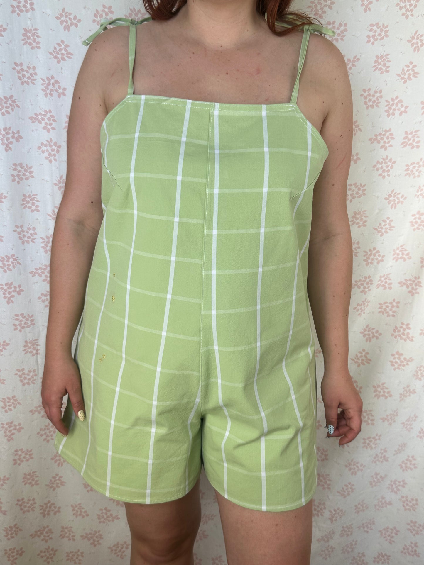 Combishort Carreaux Vert