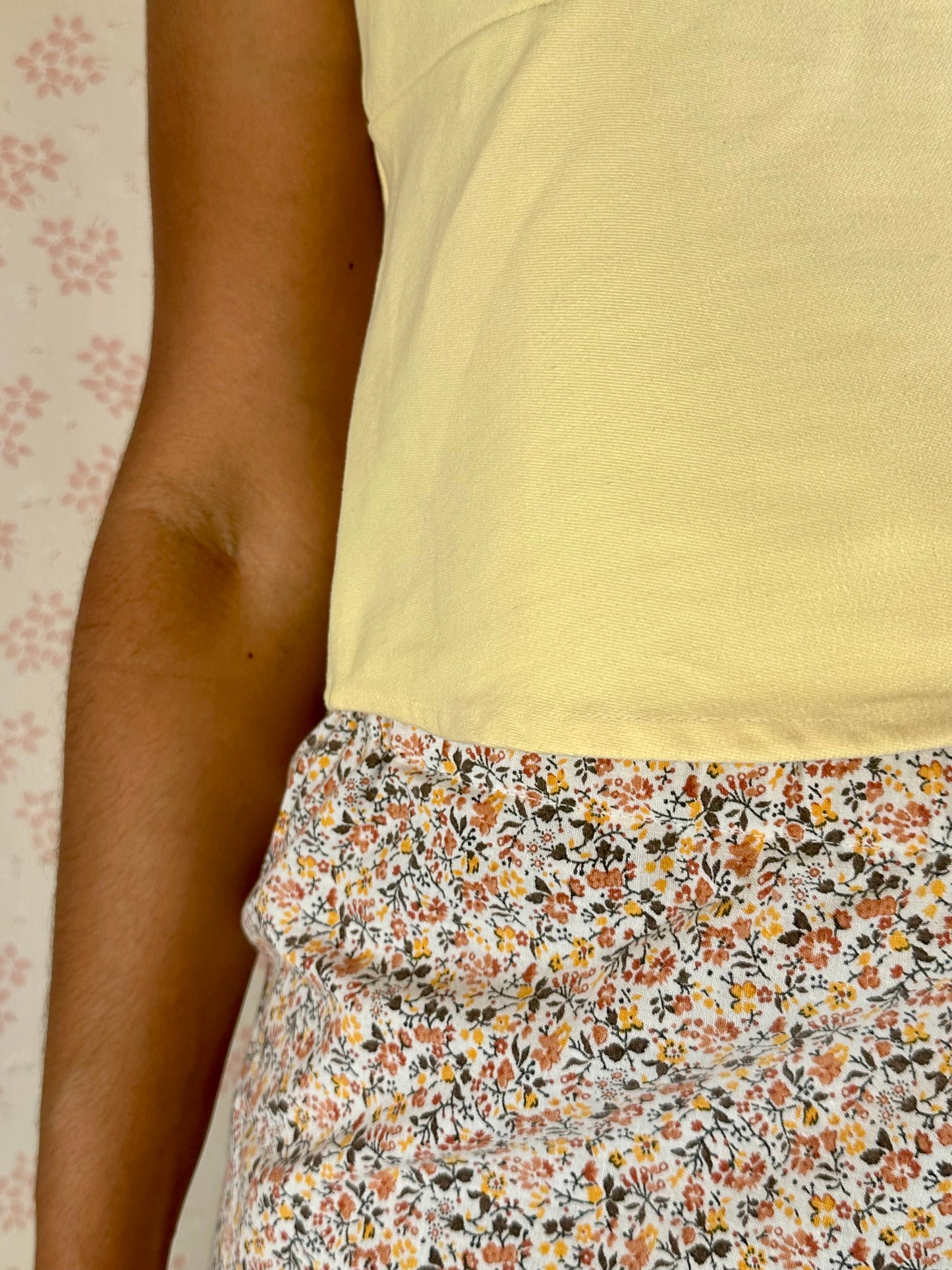 Short Fleurs Marron