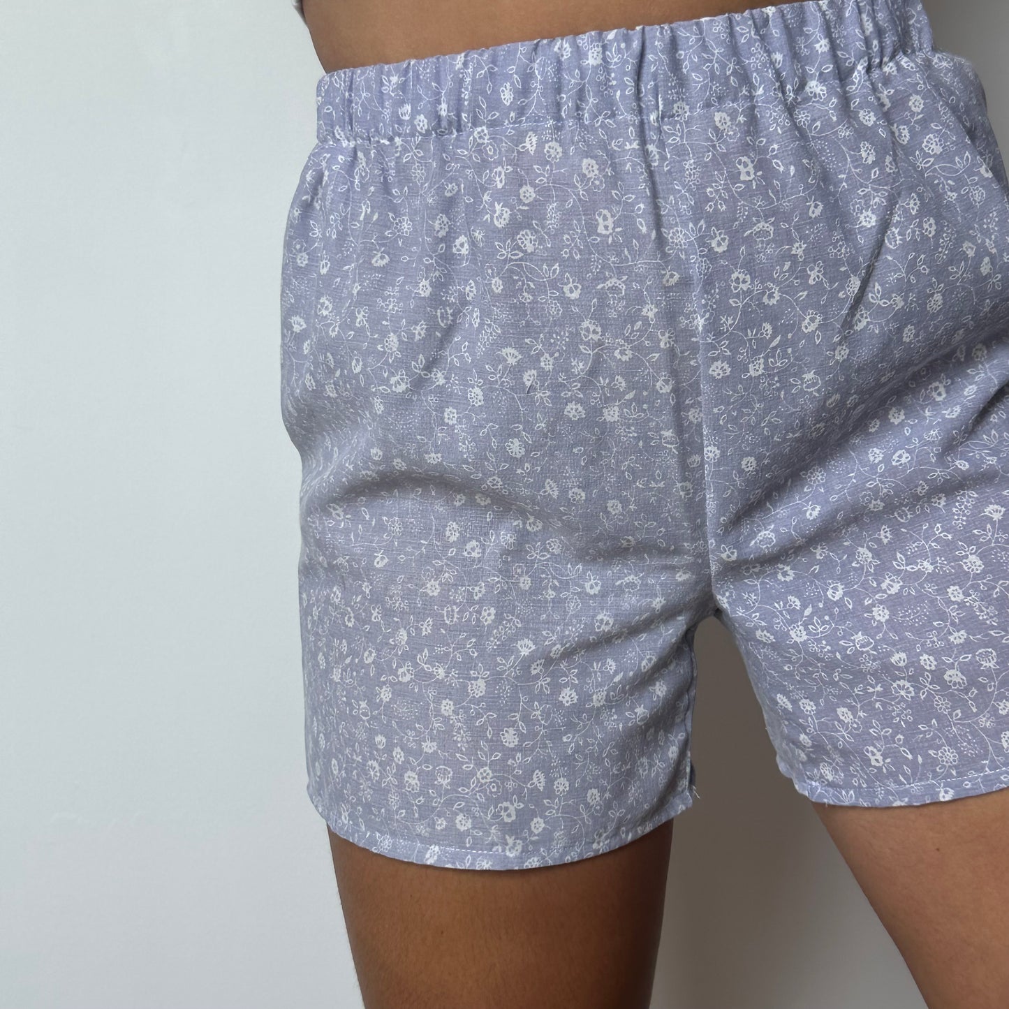 Short Mauve Fleurs
