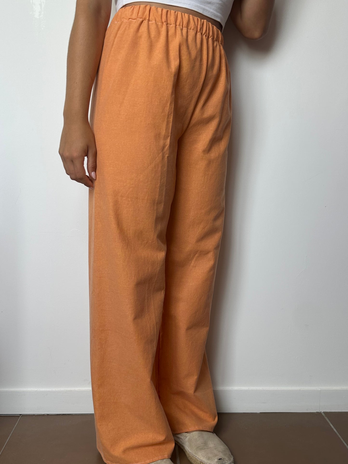 Pantalon Uni Orange