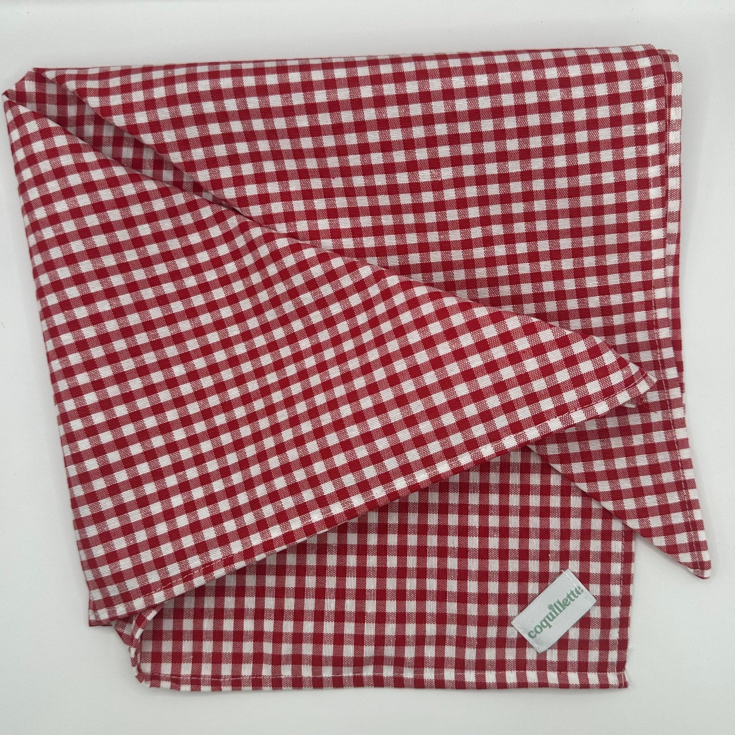 Grand Foulard Vichy Rouge