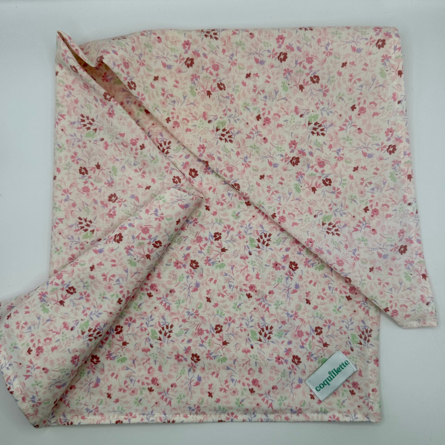 Grand Foulard Petites Fleurs Rose