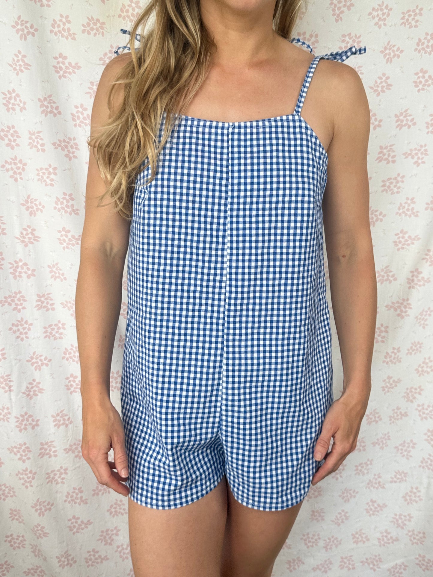 Combishort Vichy Bleu