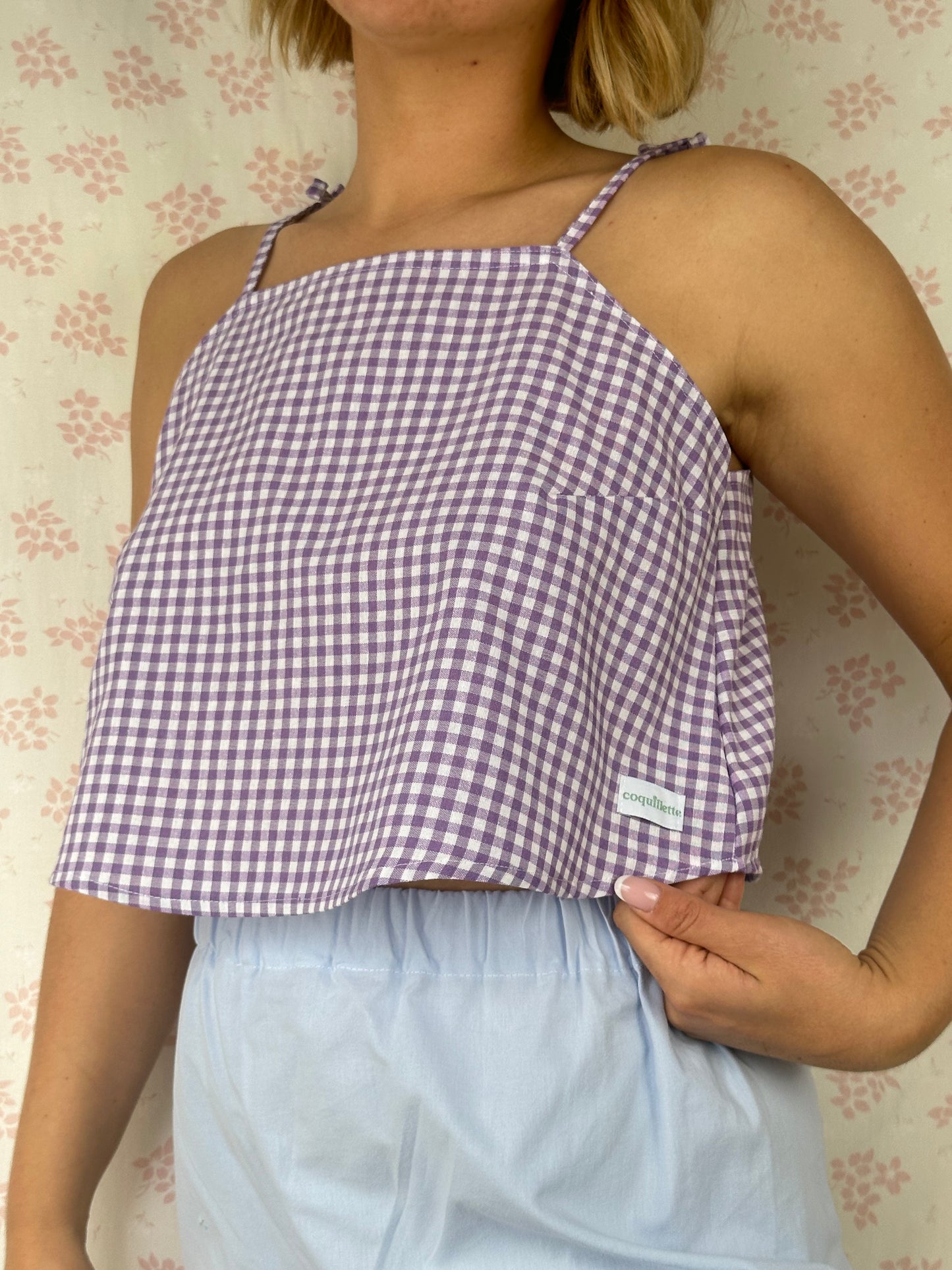 Top Vichy Violet