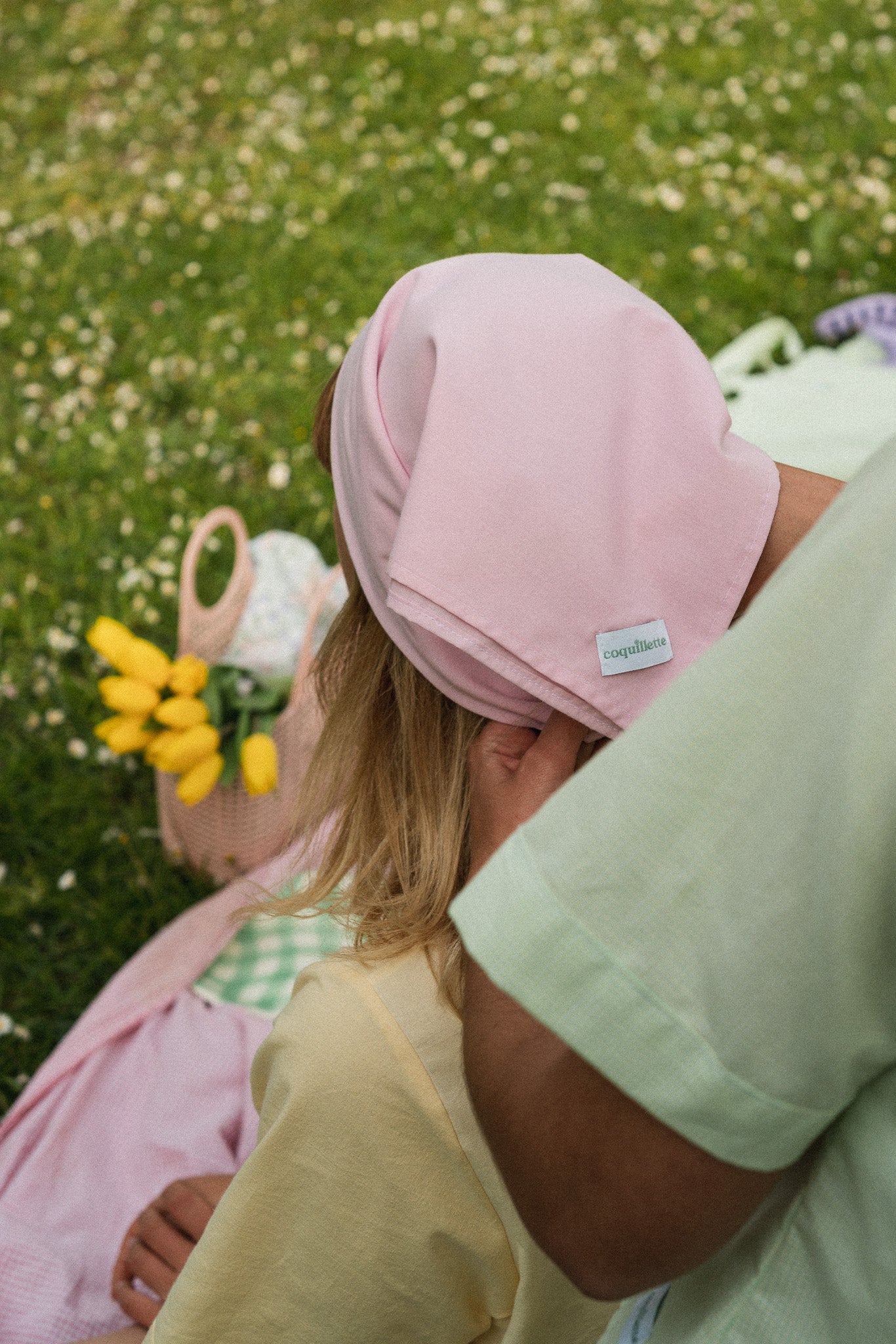 Grand Foulard Vichy Marron