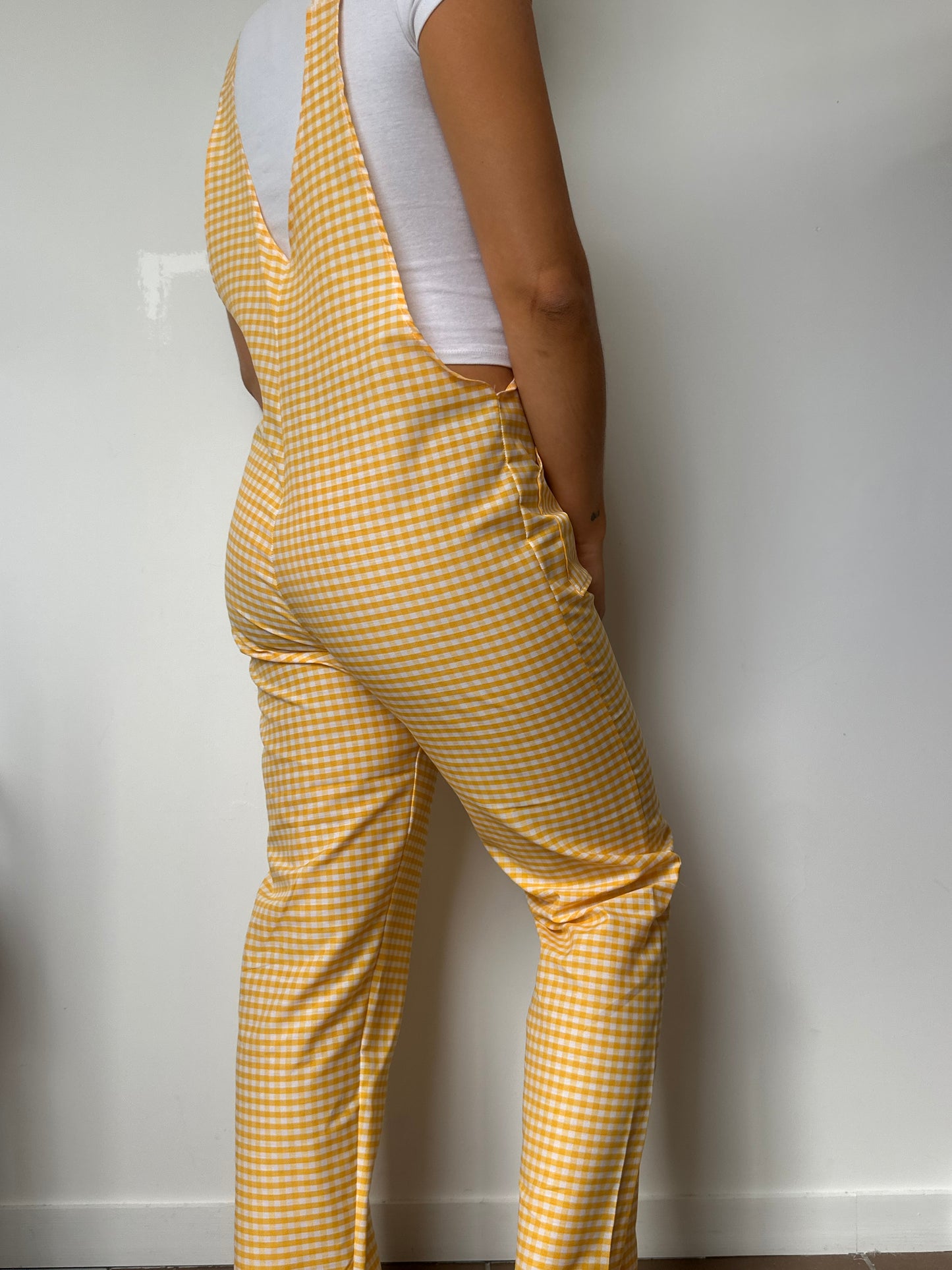 Salopette Vichy Jaune