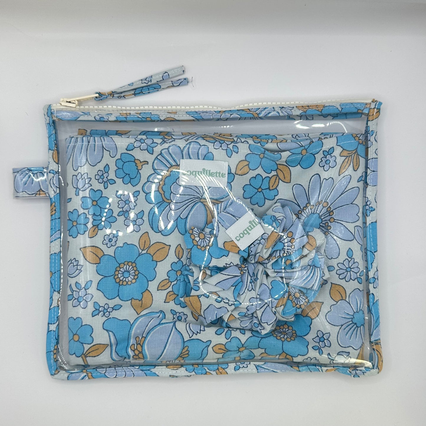 Pack de plage Fleurs Bleu