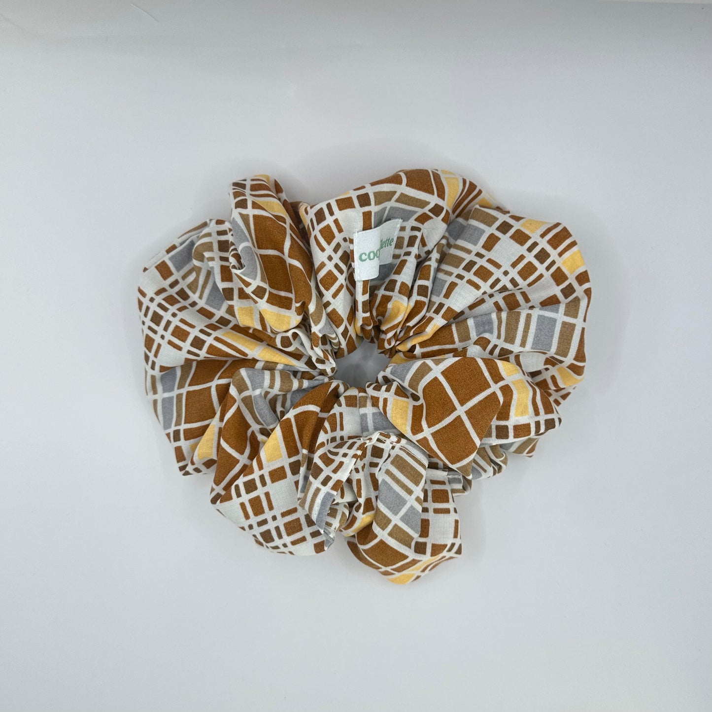 Grand Chouchou Marron Carreaux