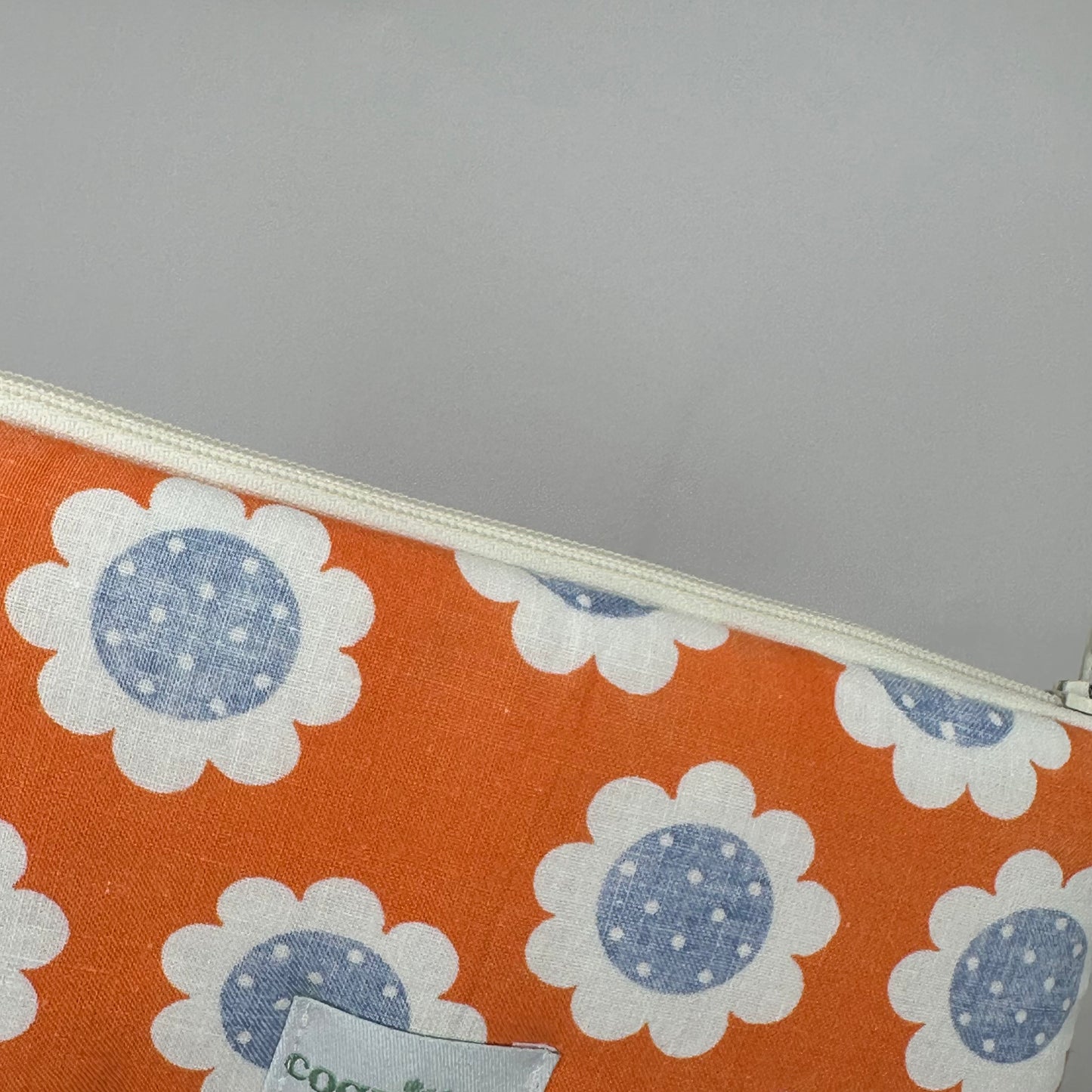 Pochette Orange Fleurs