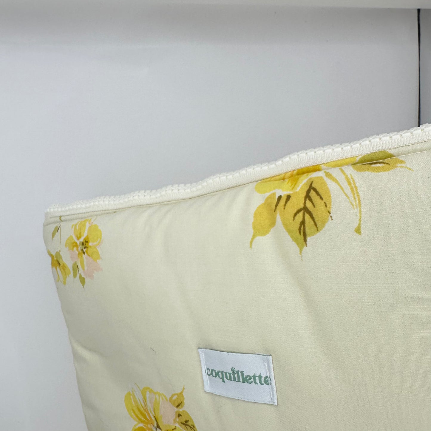 Grande Pochette Fleurs Jaune