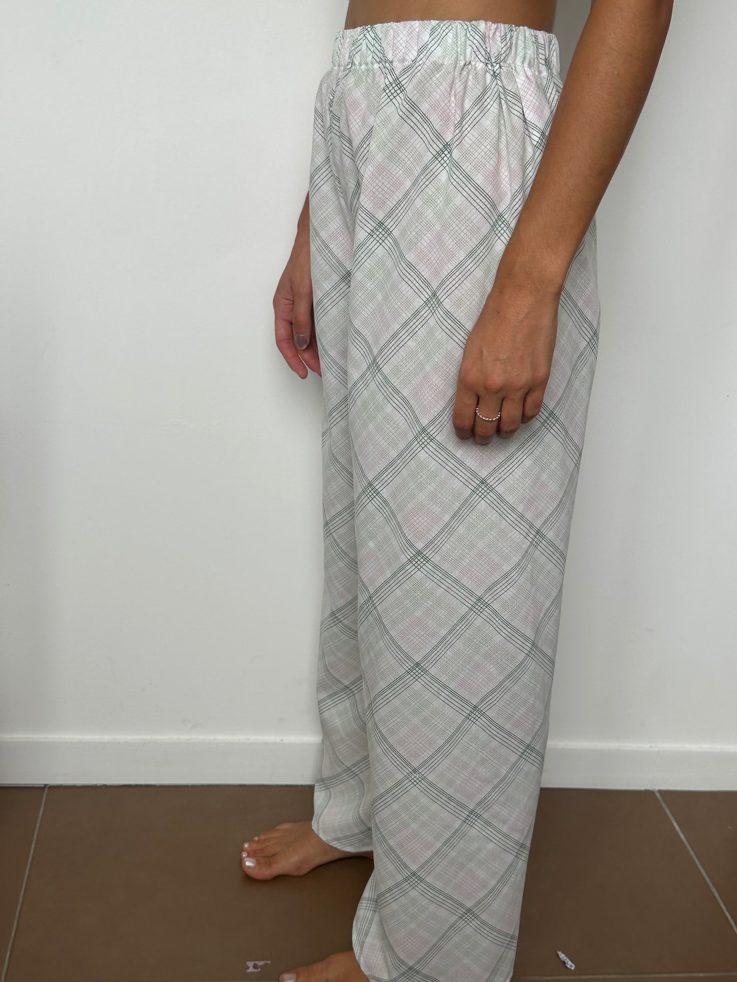 Pantalon Rayure Verte