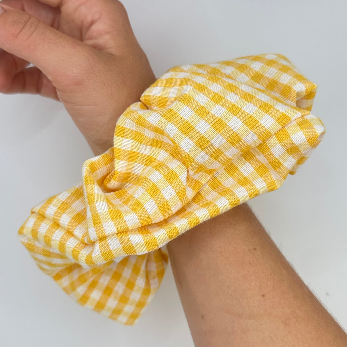 Grand Chouchou Vichy Jaune