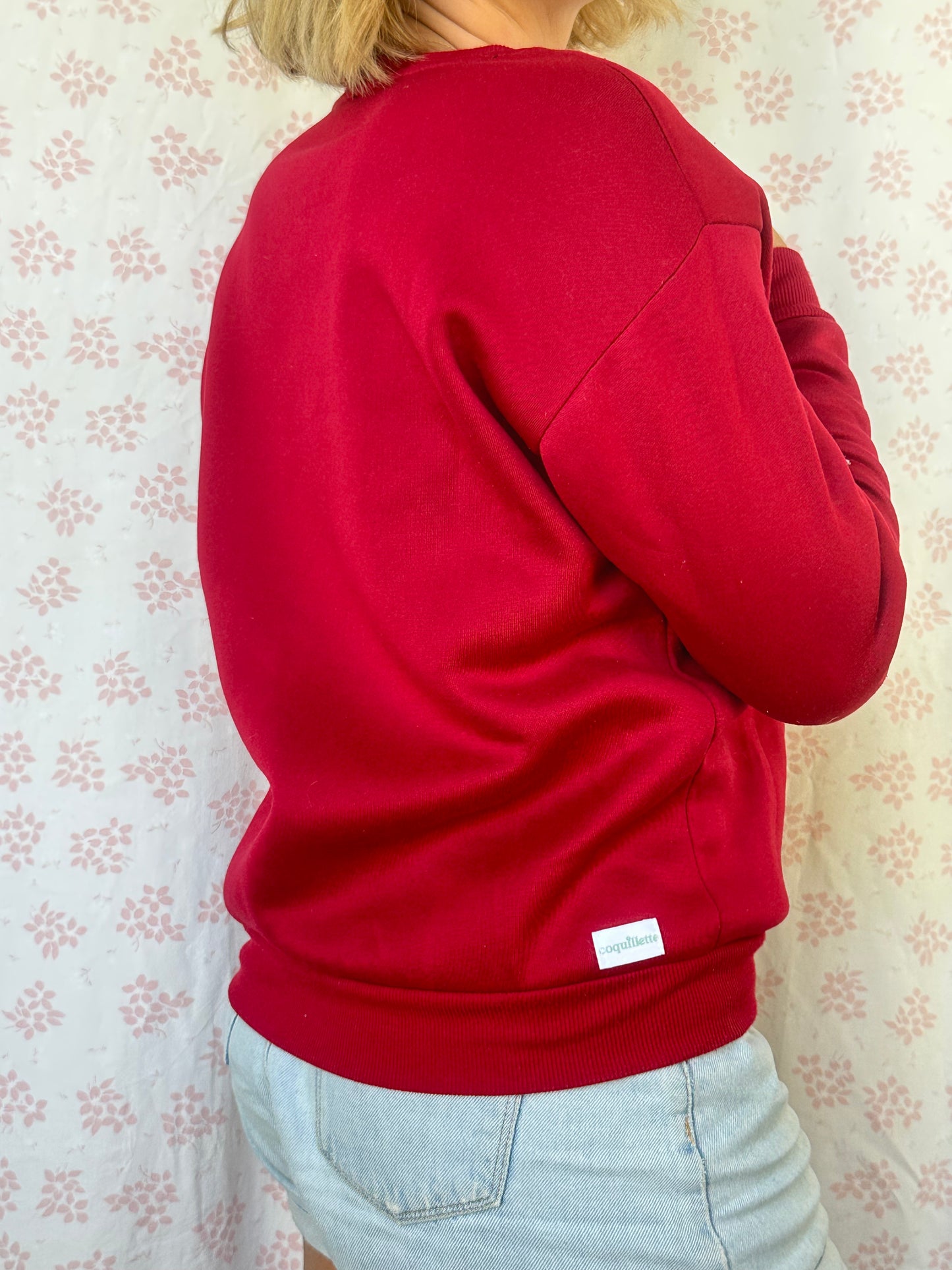 Sweat Rouge Foncé T38
