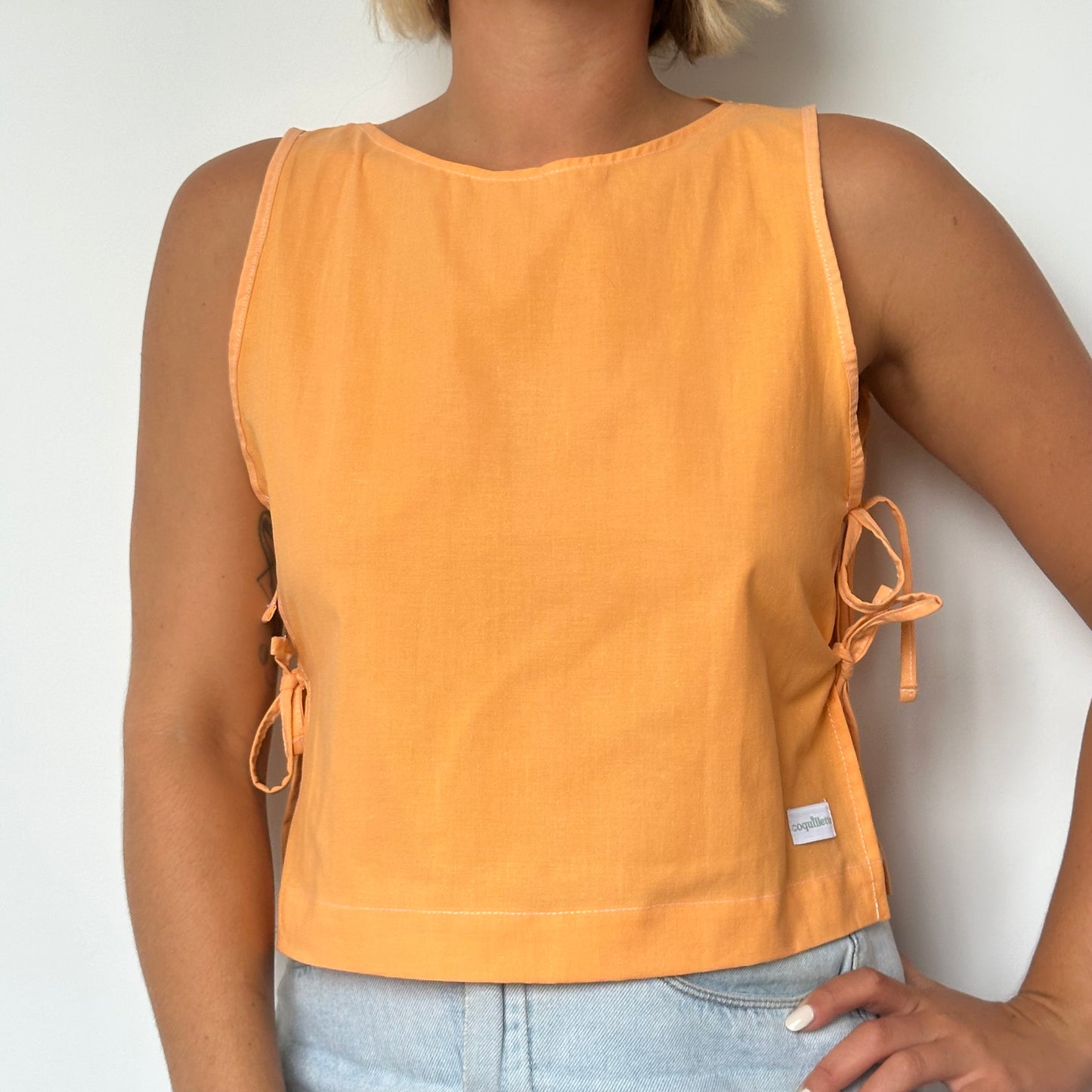 Haut Noeud Côté Orange Uni