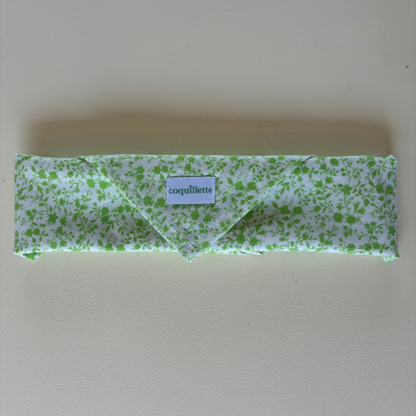 Grand Foulard Fleurs Verte