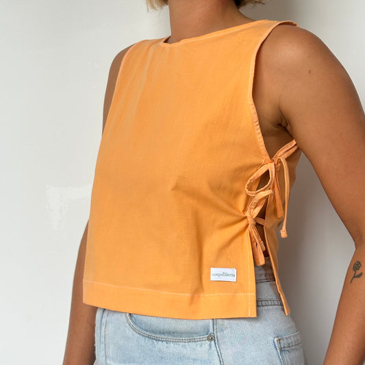 Haut Noeud Côté Orange Uni