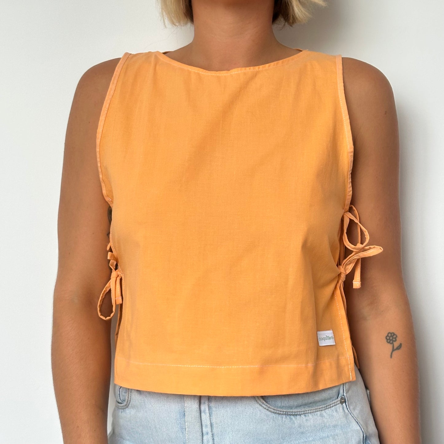 Haut Noeud Côté Orange Uni