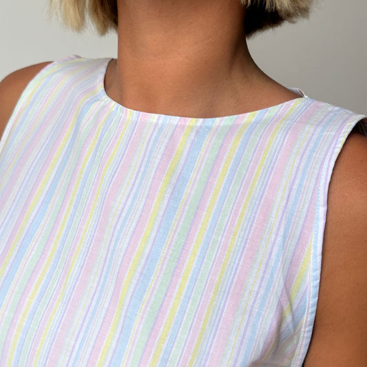 Haut Noeud Coté Rayure Pastel