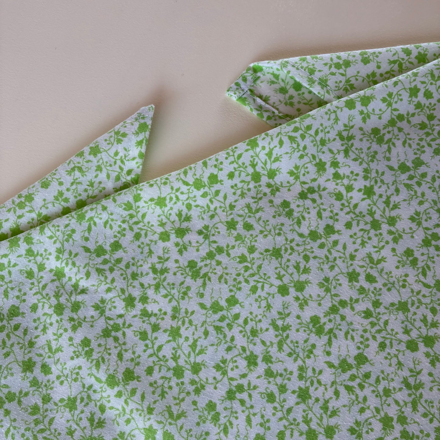 Grand Foulard Fleurs Verte