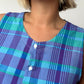 Haut Bouton Carreaux