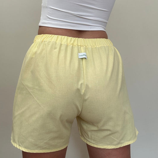 Short Uni Jaune Pastel