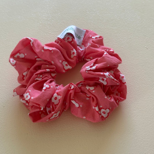 Chouchou Rose fleurs