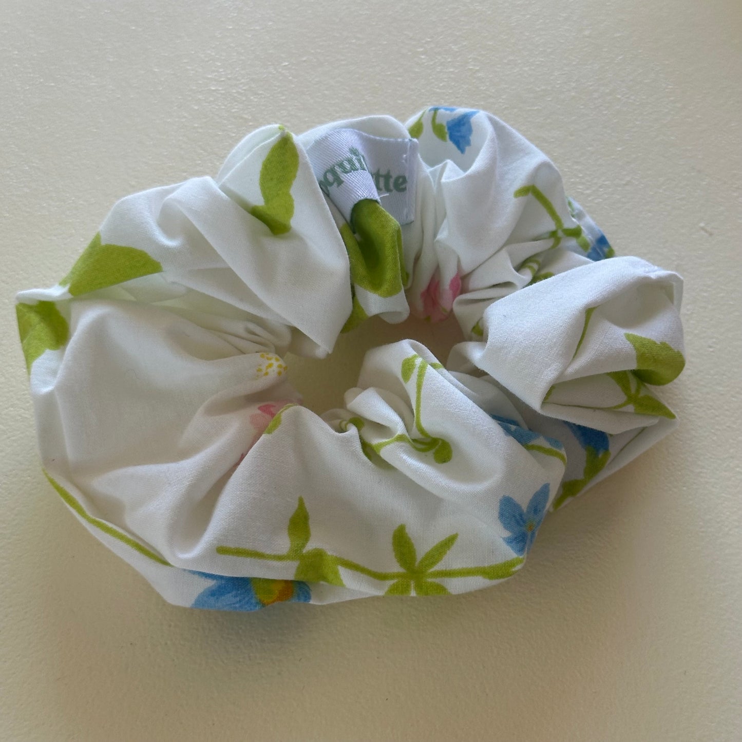 Chouchou Blanc Fleurs