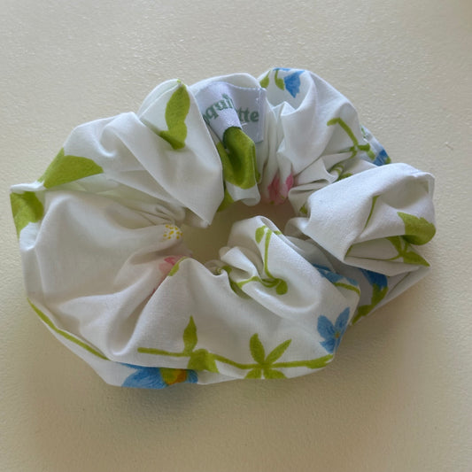 Chouchou Blanc Fleurs