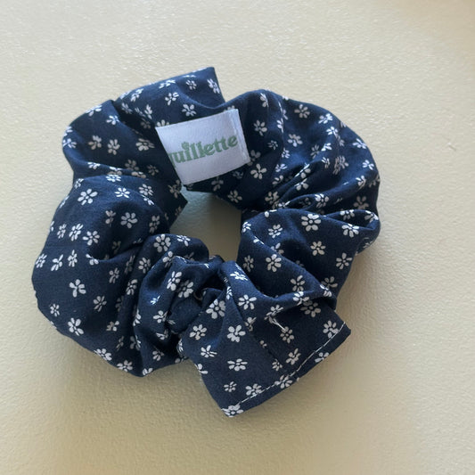 Chouchou Bleu Fleurs