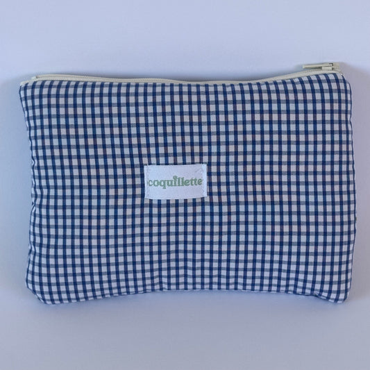 Pochette Vichy Bleu