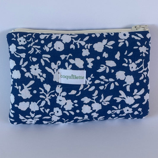 Pochette Bleu Fleurs