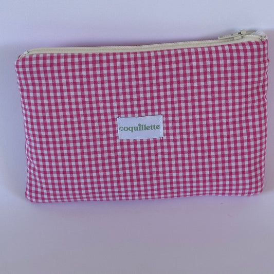 Pochette Vichy Framboise