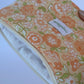Pochette Orange Fleurs