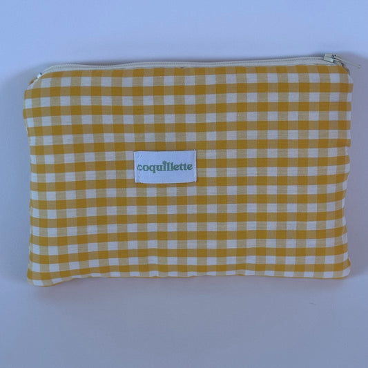Pochette Vichy Jaune