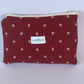 Pochette Rouge Fleurs