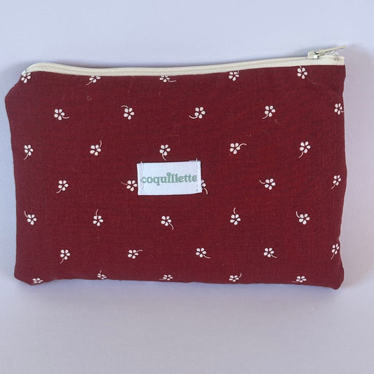 Pochette Rouge Fleurs
