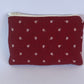 Pochette Rouge Fleurs